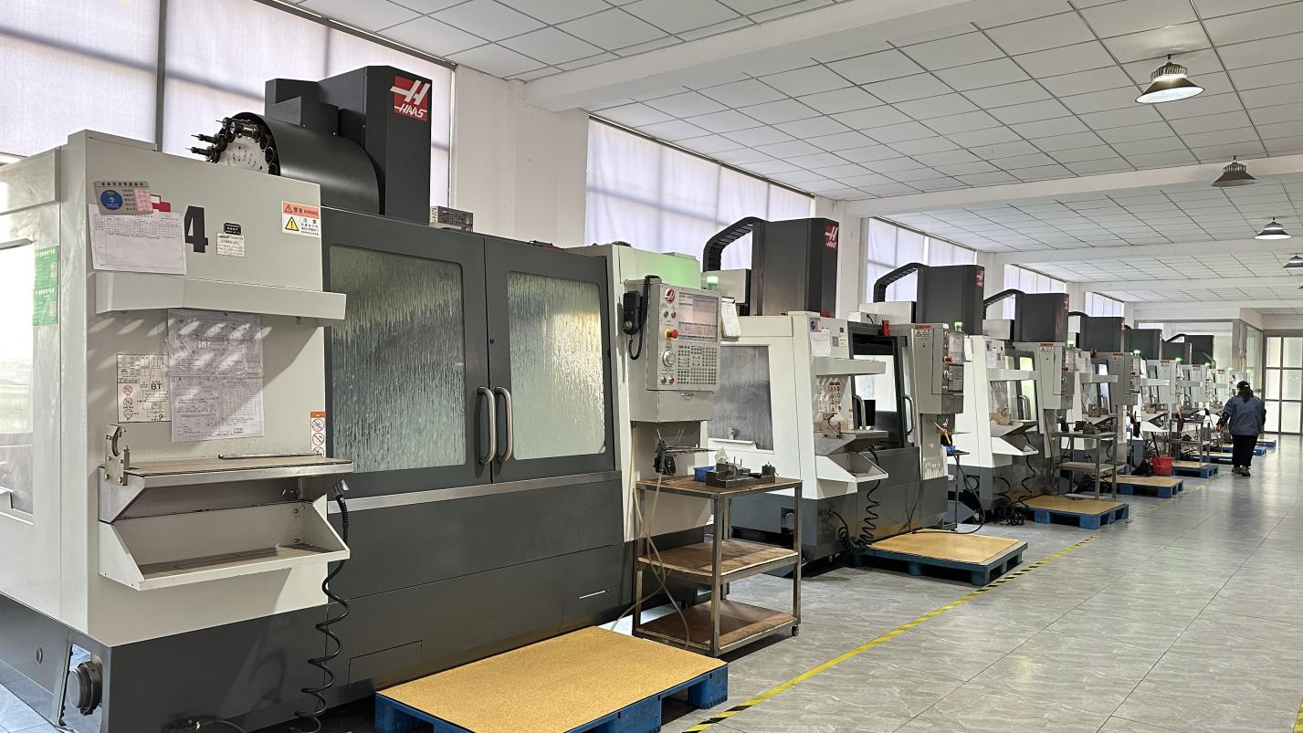 CNC machining center for precision orthopedic component production