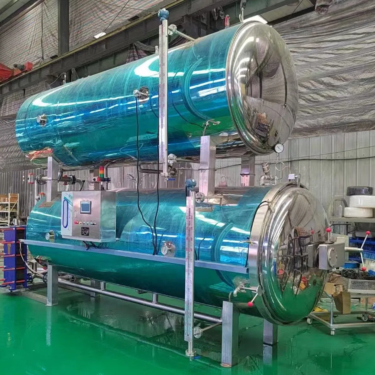 Industrial Food Sterilization Customizable Large Capacity Autoclave Food Sterilizer for Canned/Meat Products Processing.