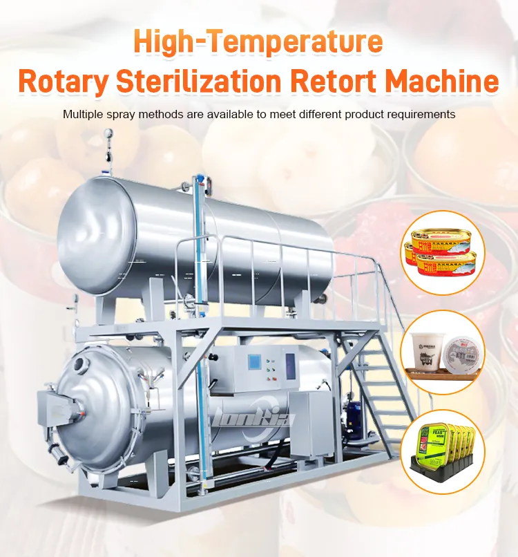 High Pressure Steam Water Retort
