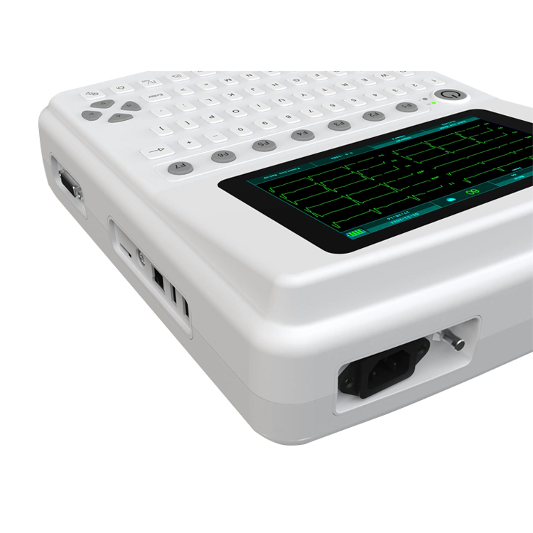 Electric 12 Channel ECG Machine 12 Leads Clinic Diagnosis Electrocardiograph Device ECG Equipment