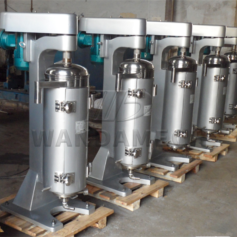 High Speed Tubular Centrifuge Protein / Yeast Dehydration Separator