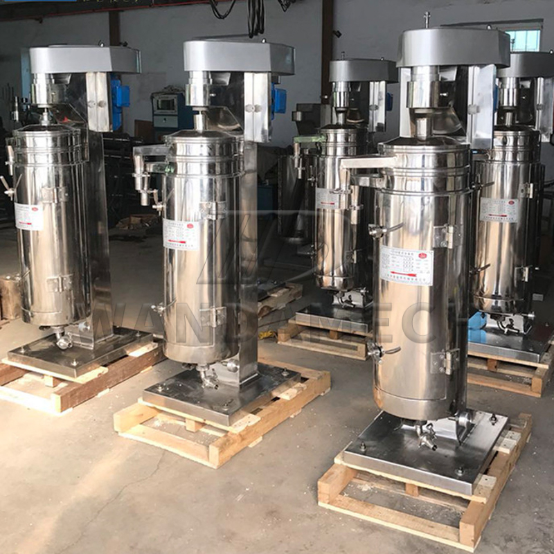 High Speed Tubular Centrifuge Protein / Yeast Dehydration Separator