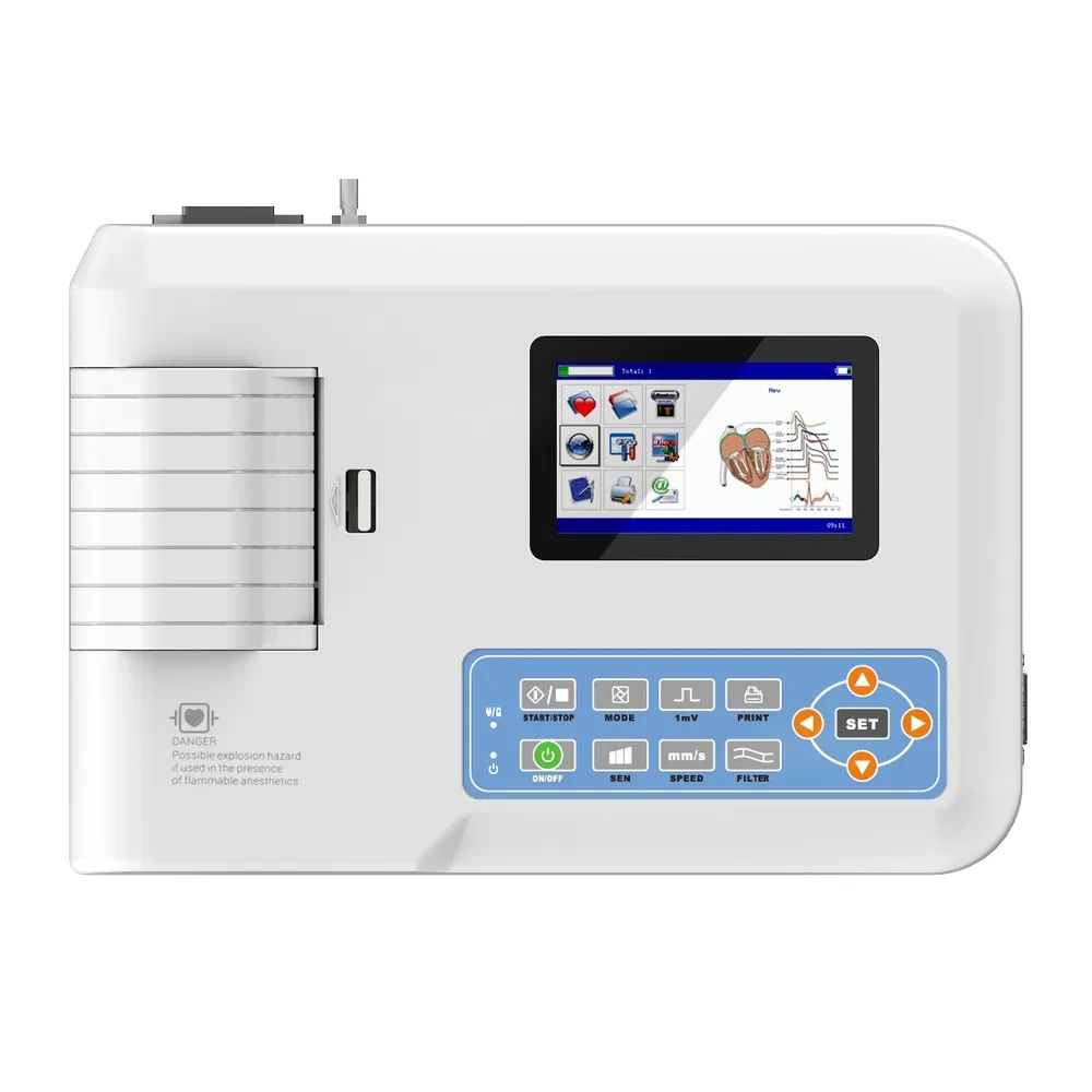 Factory Direct ECG Medical Supply Portable Electrocardiograph for Physical Exam