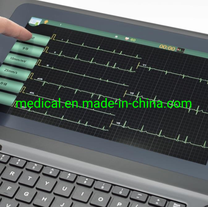 Real Manufacturer 12-Channel ECG-1212 Electrocardiograph Portable ECG Machine