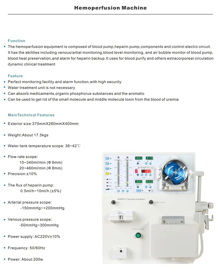 Hemoperfusion Machine View 2