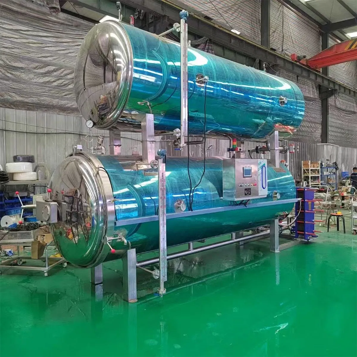 Industrial Food Sterilization Customizable Large Capacity Autoclave Food Sterilizer for Canned/Meat Products Processing.