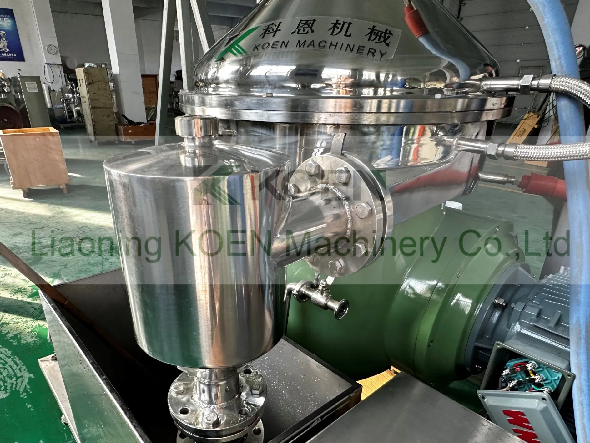 Automatic 2 Phase Disc Stack Separator Centrifuge for Food and Algae with Cooling Function