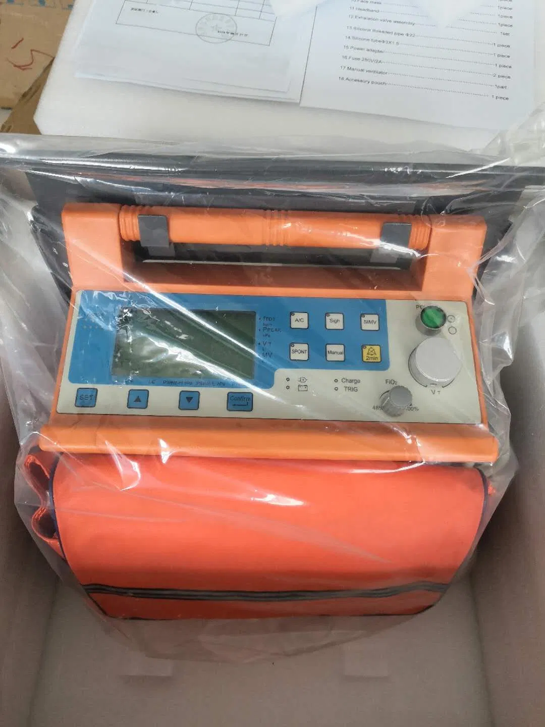 Transport Portable Emergency Hospital Patient Monitor Surgical ICU Noninvasive Invasive Ventilator