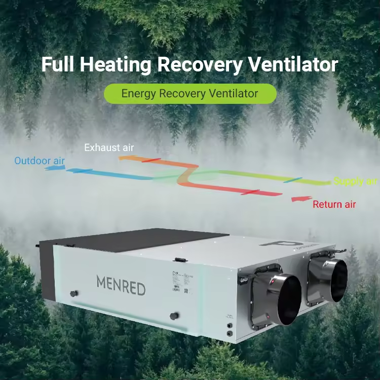 P5 New Model HVAC System Heat Recovery Ventilation Hrv Ventilator with Controller Optional UK Mvhr System