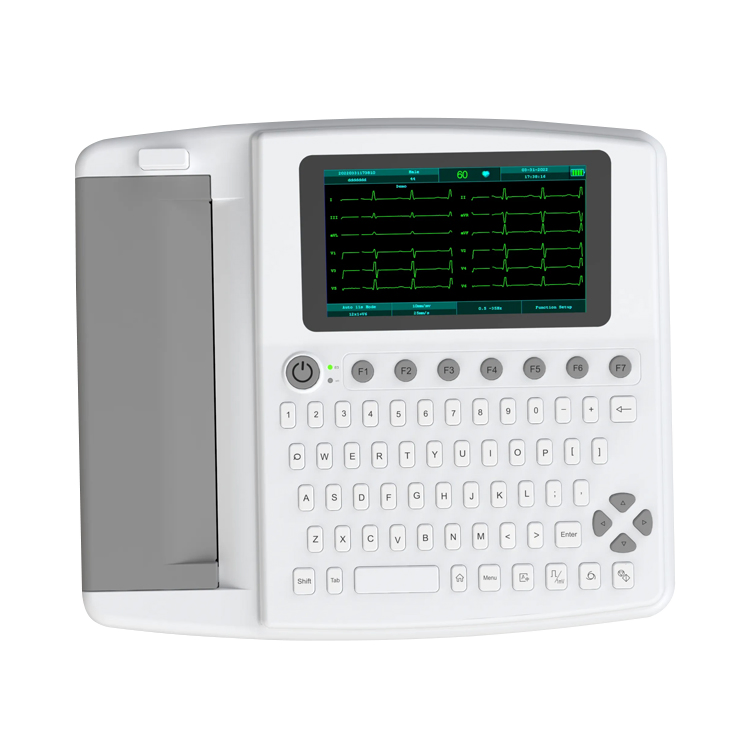 Electric 12 Channel ECG Machine 12 Leads Clinic Diagnosis Electrocardiograph Device ECG Equipment