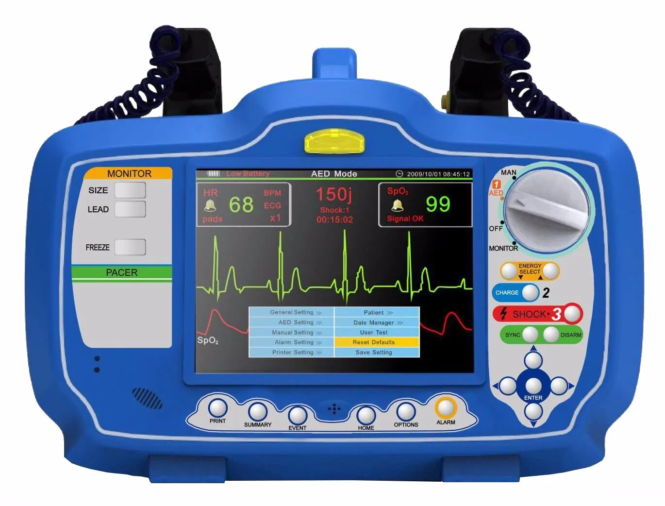 Dm7000 Portable Automatic External Defibrillator Aed First-Aid Medical