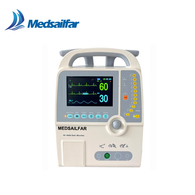 Reusable Biphasic Heart Diagnostics Portable Automatic Cardiac Defibrillator