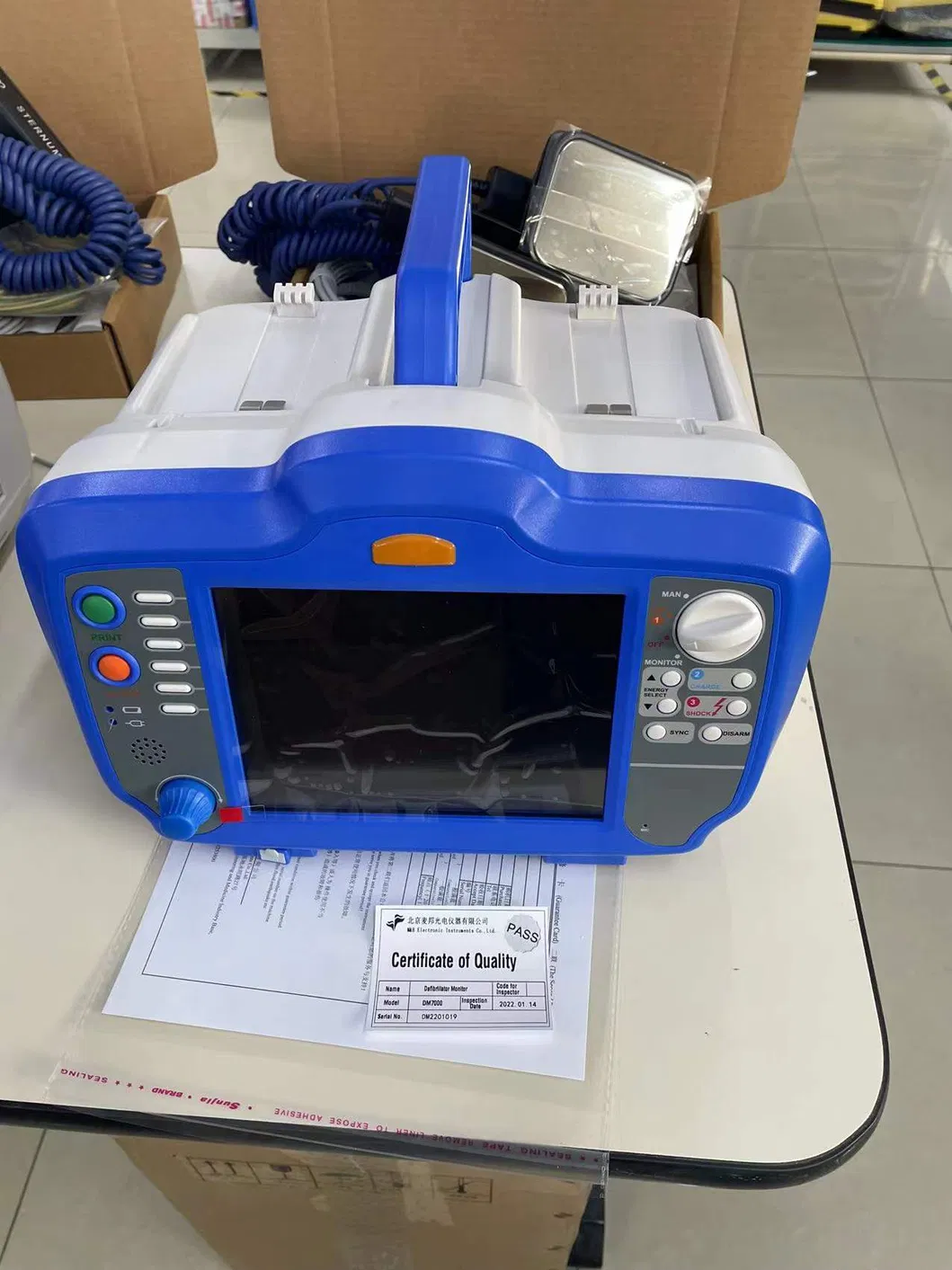 Defibrillator Monitor Display