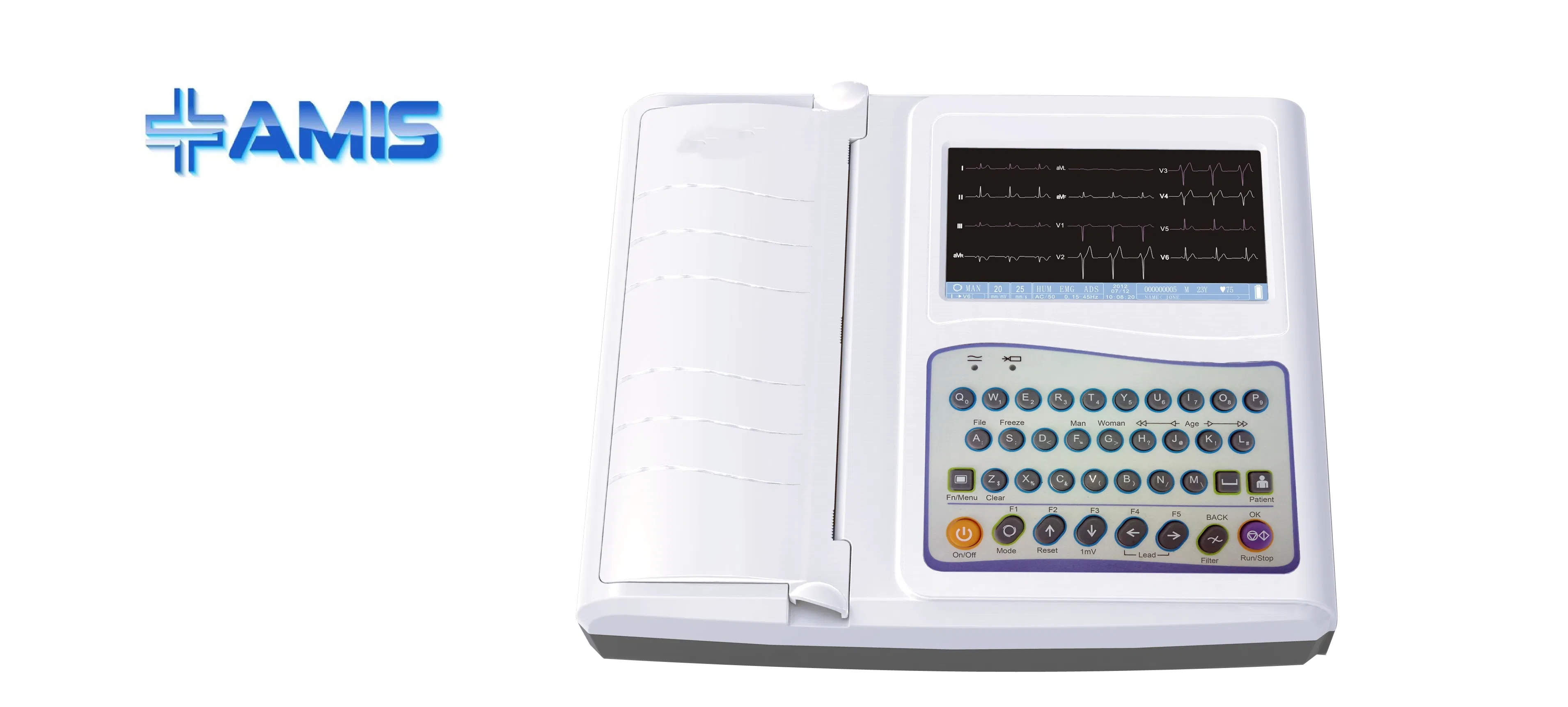 Electrocardiograph Three Channel ECG Machine (AM-ECG03)