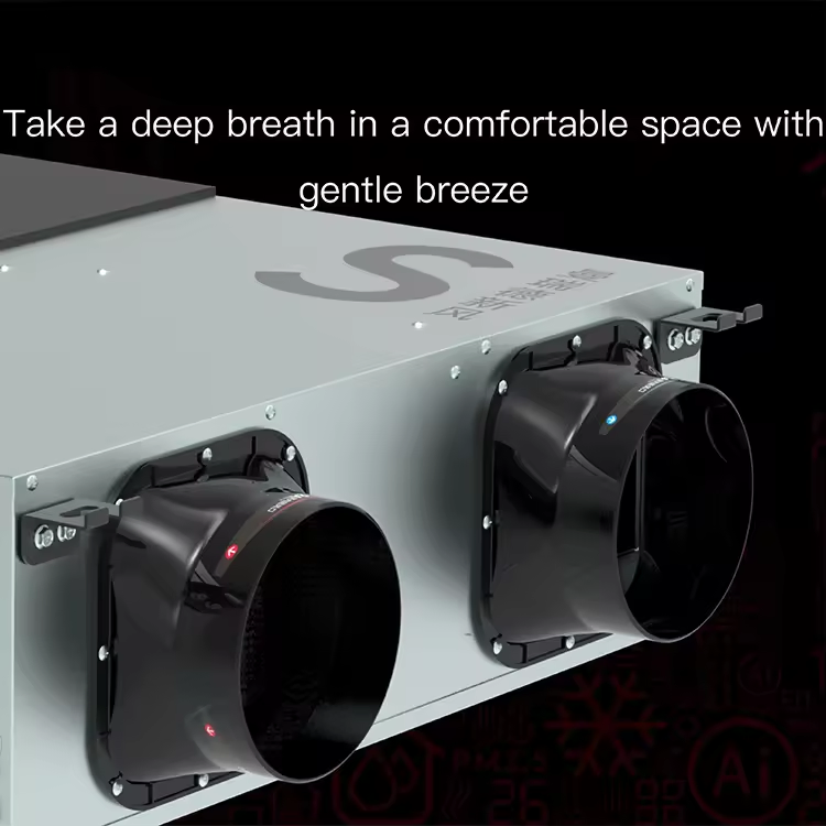 S5 New Model HVAC System Energy Recovery Ventilation System 350m3 /H Air Volume Residential Ventilator