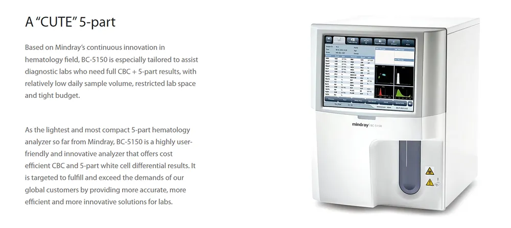 Hematology Analyzer View 1