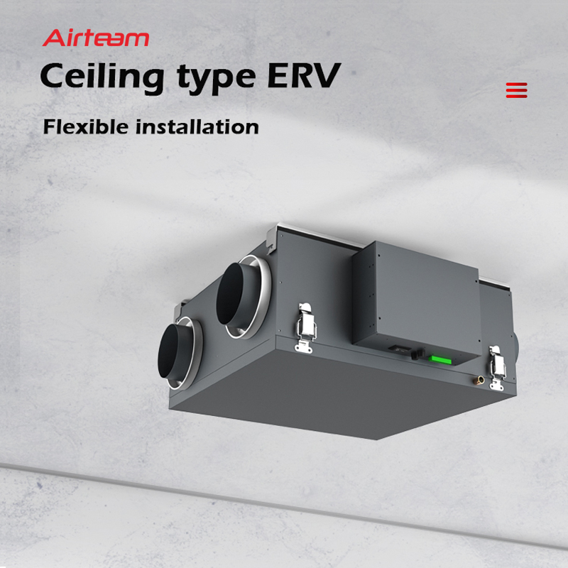 Ceiling Heat Exchanger Erv Hrv Air Handling Unit Recuperator Energy Recovery Ventilator