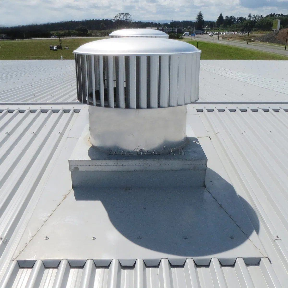 Toprise Wind Driven Roof Turbine Air Ventilator Wind Power Straight Vanes 900mm