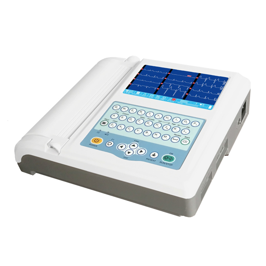 My-H007f Medical Device Digital Electrocardiograph Portable ECG 12 Channel