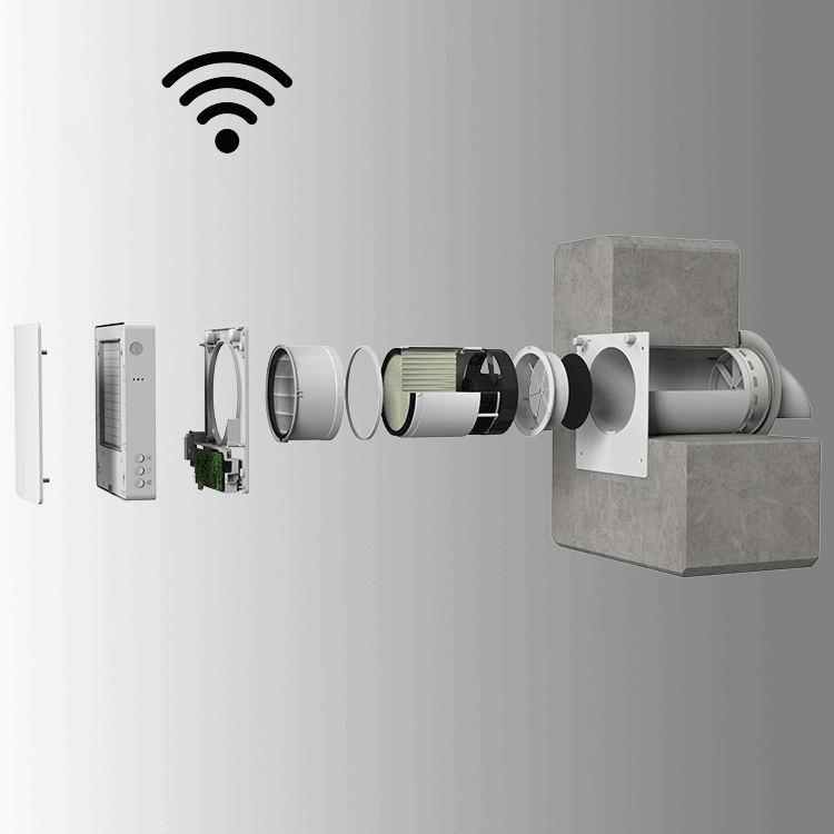 Wall Mounted Energy Recovery Ventilator Ventilator Erv