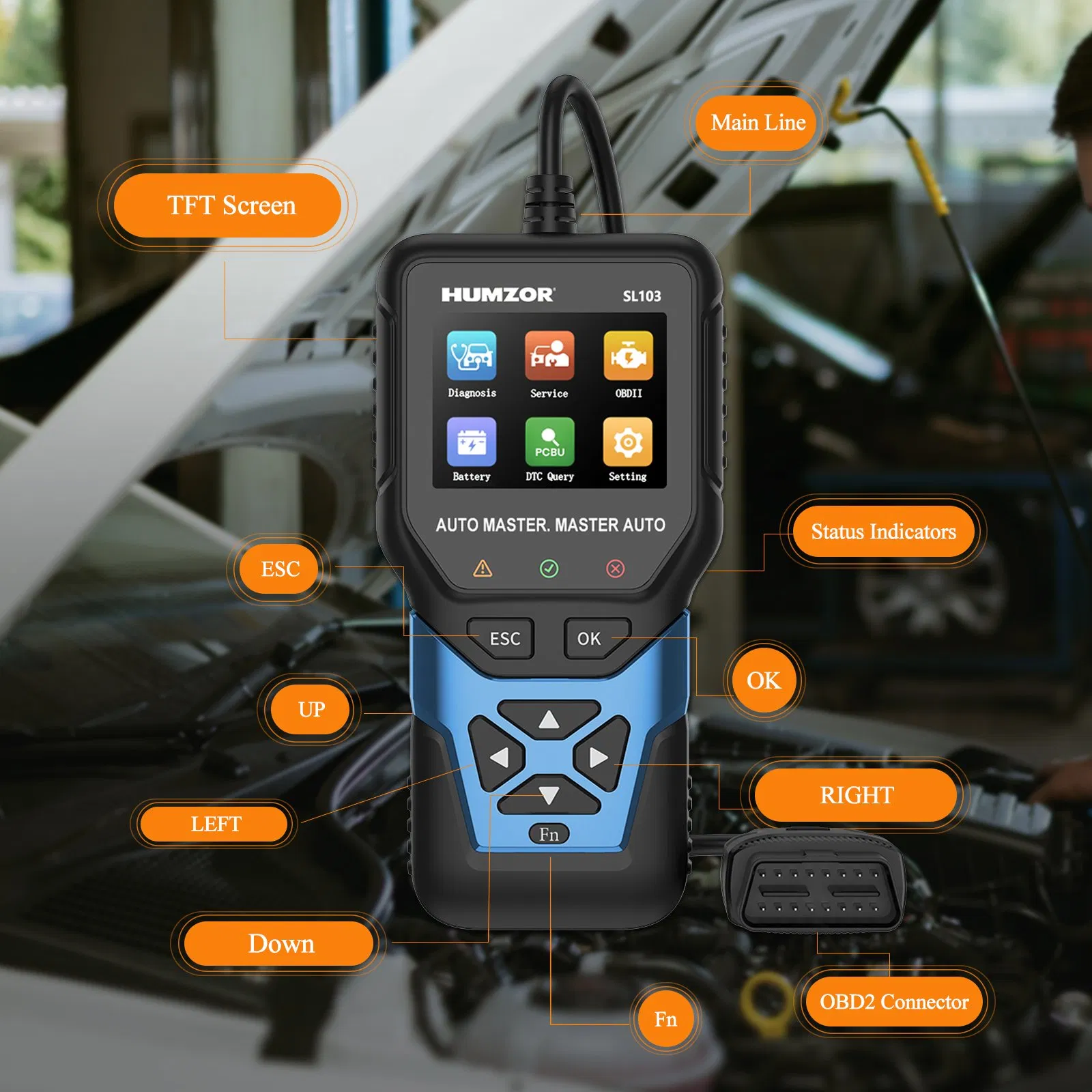 Wholesale Gasoline Vehicles Portable Ultrasound Scanner 3D Tool OBD2 Pour Voiture Scanner De Diagnostic Car Diagnostic Launch X431 Automotive Scanner