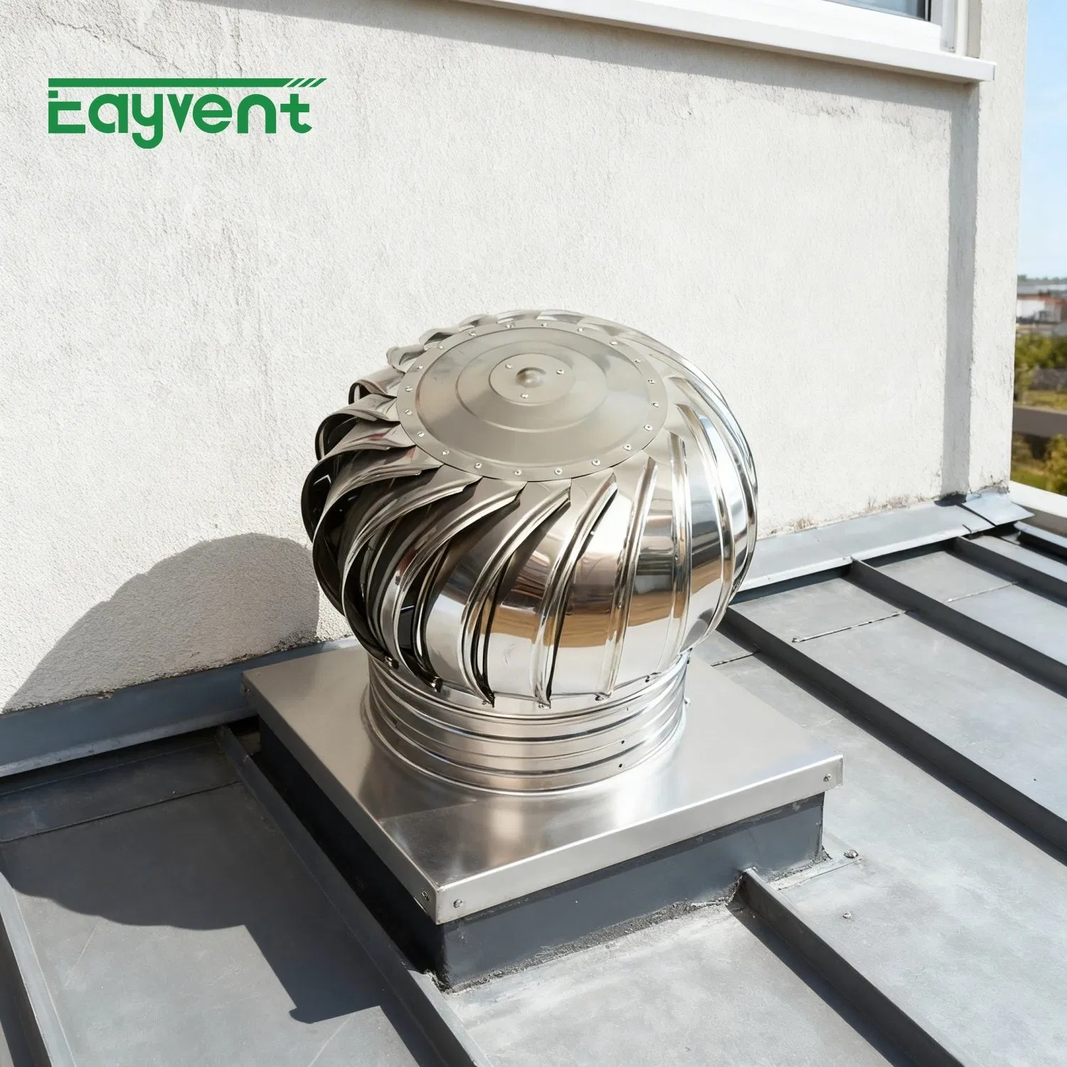High Quality Stainless Steel Roof Ventilator with Spherical Design for Efficient Natural Air Extraction in Industrial Buildings