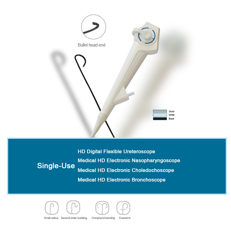 Medical Portable Video Endoscope Disposable Flexible Endoscope for Ent/Urology/Hysteroscopy/Cystoscope