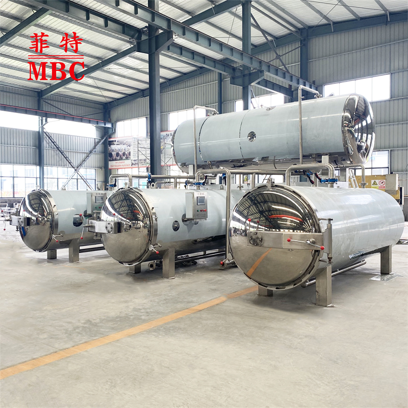 Automatic electricity steam heating Dairy Meat Bottles Cans Tins Food &nbsp;autoclave machine water spray retort sterilization machine food sterilizer