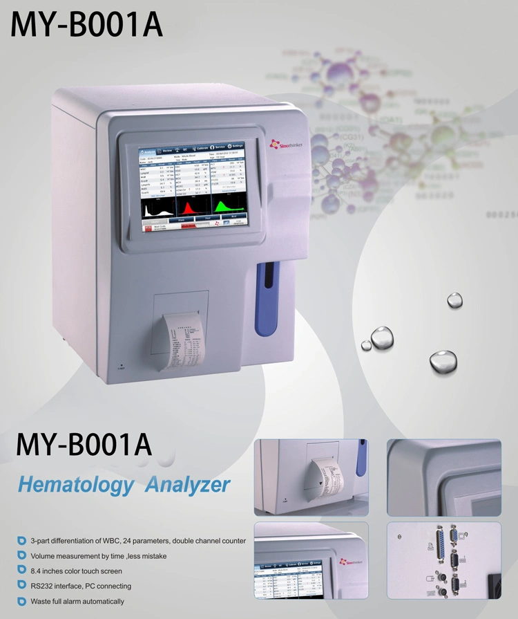 Mindray Clinic Fully Auto Hematology Analyzer 3 Part Blood Cell Counter for Hospital