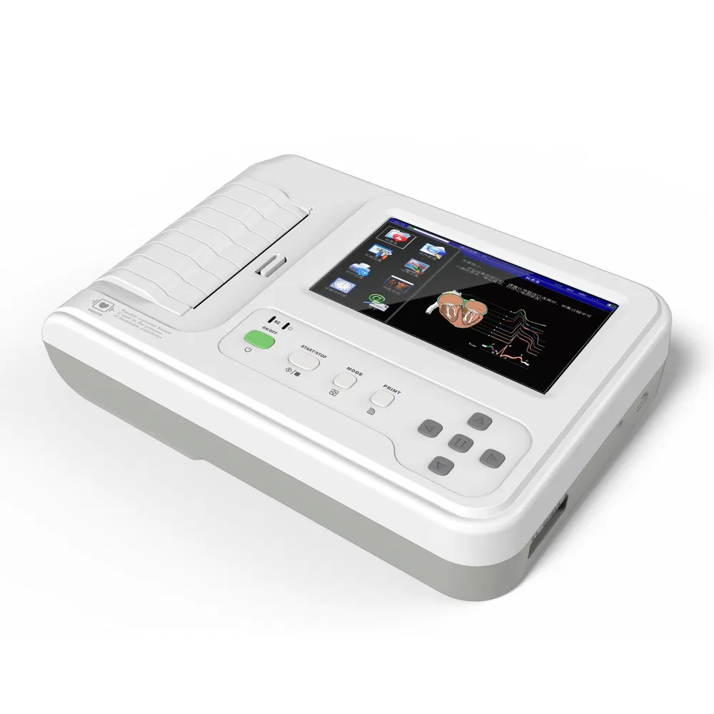 Factory Direct ECG Medical Supply Portable Electrocardiograph for Physical Exam