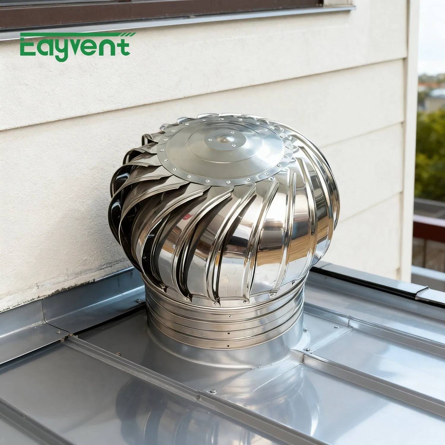 High Quality Stainless Steel Roof Ventilator with Spherical Design for Efficient Natural Air Extraction in Industrial Buildings
