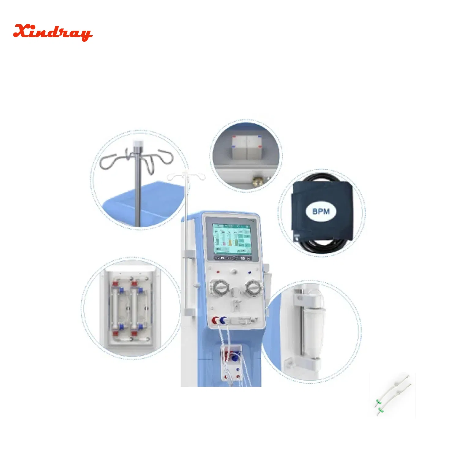 China Single Pump 12.1 LCD Touch Screen Medical Blood Dialysis Machine Hemodialysis Machine