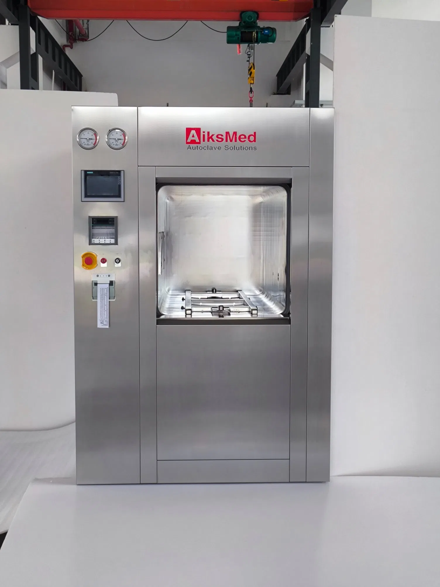 GMP Standard Horizontal Pulse Vacuum Steam Sterilizer Clean Room Industry