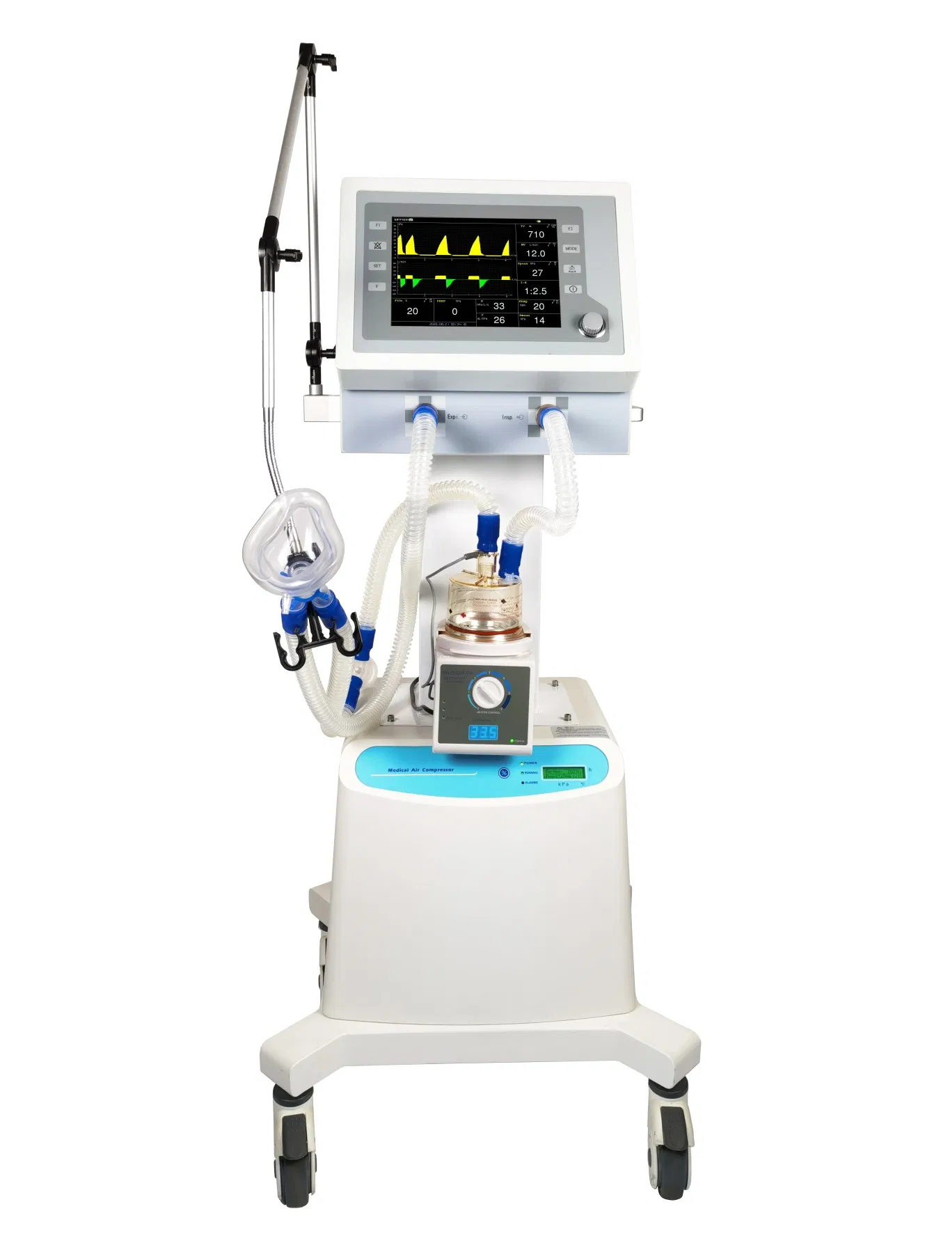 High-End ICU Ventilator with CPAP Breathing Mode