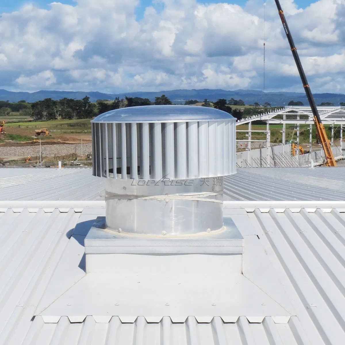 Toprise Wind Driven Roof Turbine Air Ventilator Wind Power Straight Vanes 900mm