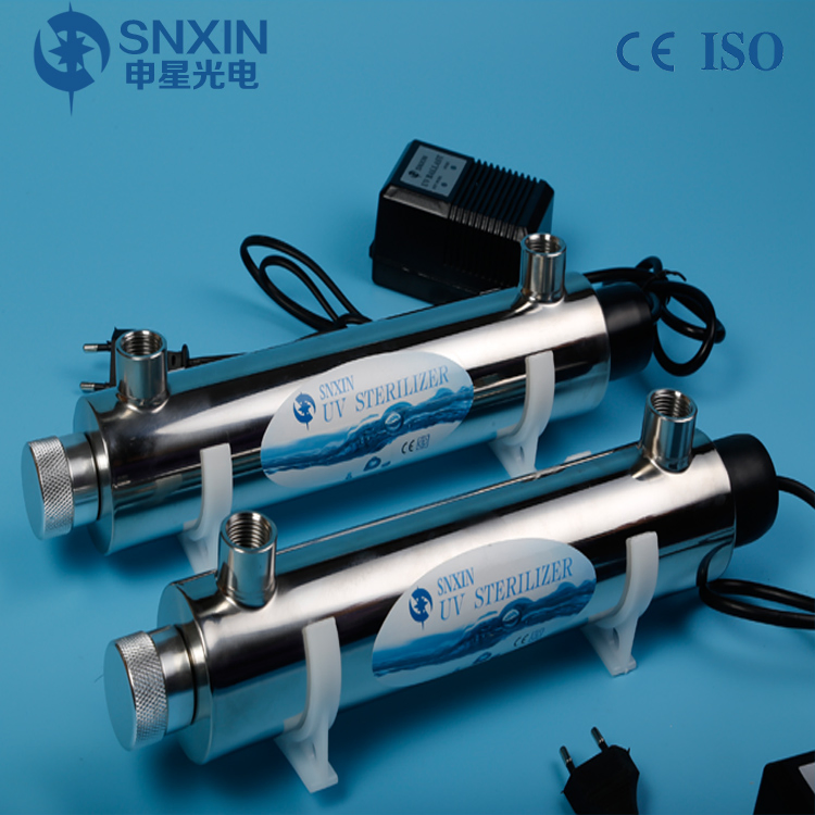 12W 1gpm UV Sterilizer Ultraviolet 304ss Suitable for Water Disinfection System with CE ISO RoHS Saso Approval
