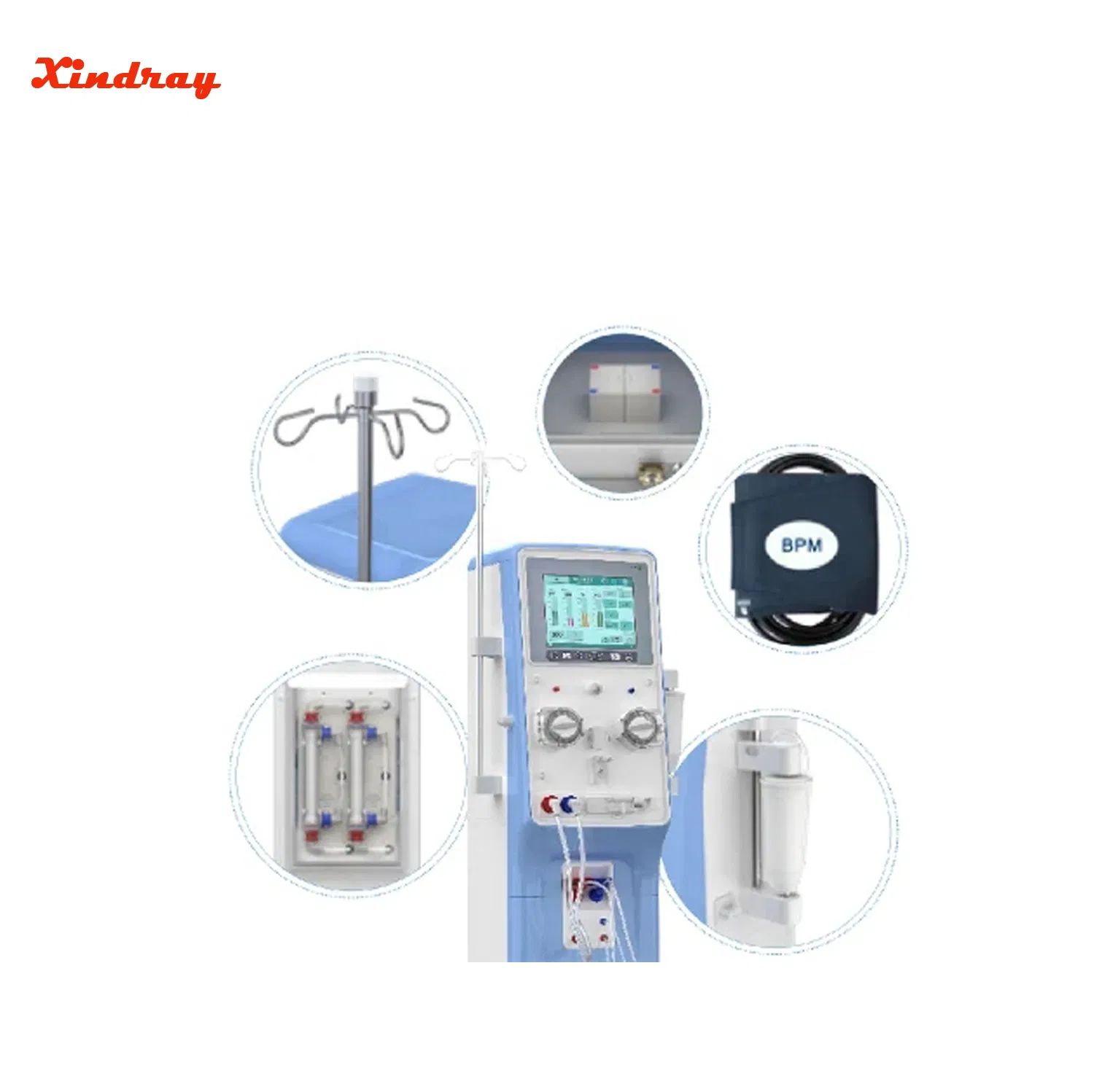 China Single Pump 12.1 LCD Touch Screen Medical Blood Dialysis Machine Hemodialysis Machine
