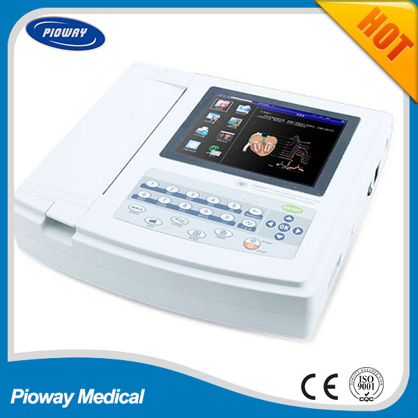12 Lead 12 Channel Portable Electrocardiograph ECG Machine ECG1200g