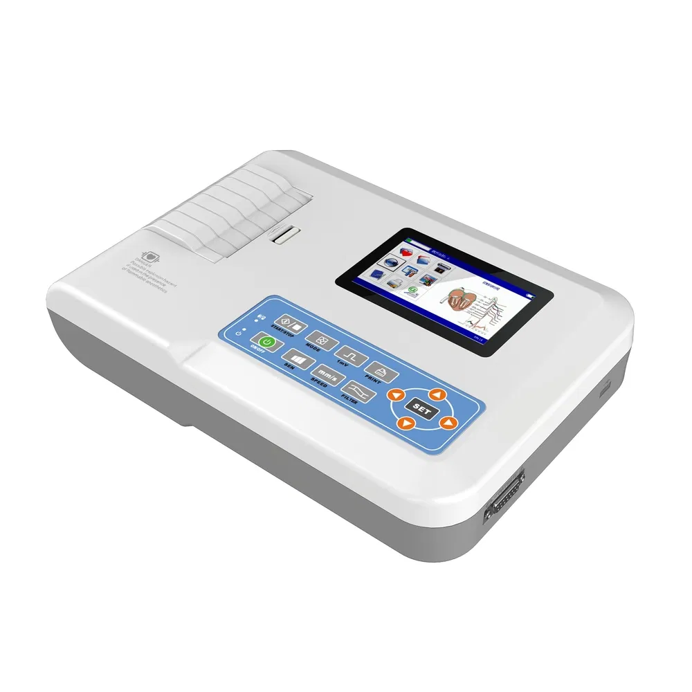 Factory Direct ECG Medical Supply Portable Electrocardiograph for Physical Exam