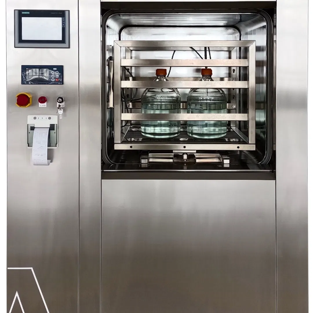 GMP Standard Horizontal Pulse Vacuum Steam Sterilizer Clean Room Industry