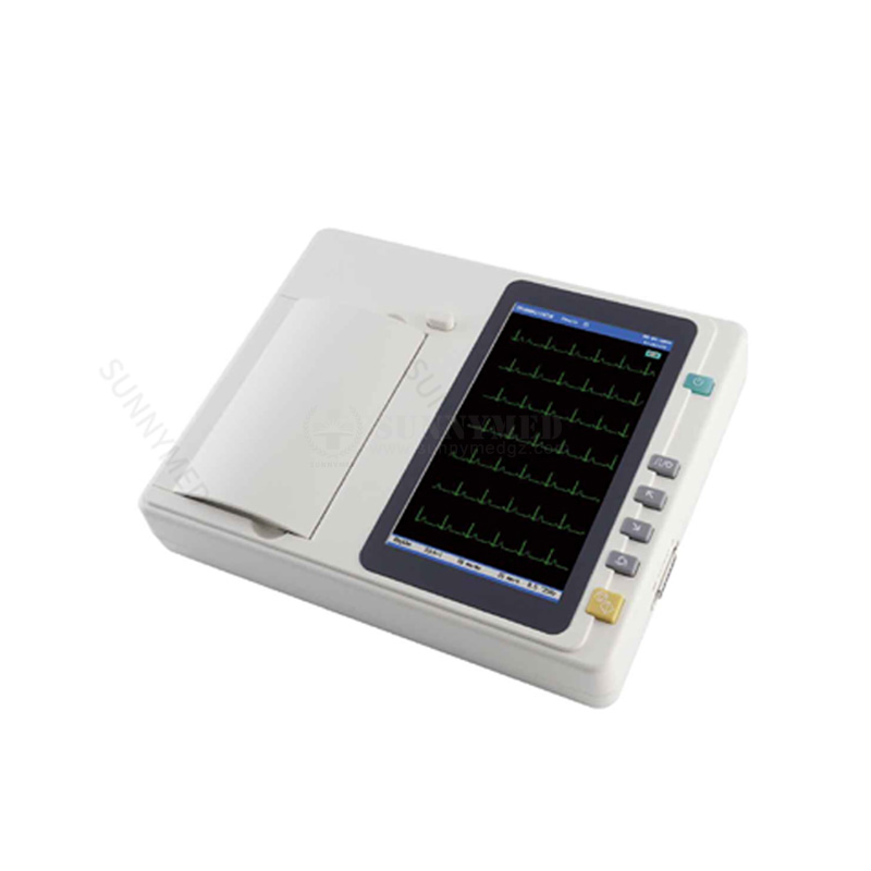 Sy-H006 Touch Screen Six Channels ECG Analysis Electrocardiograph ECG Device for Human