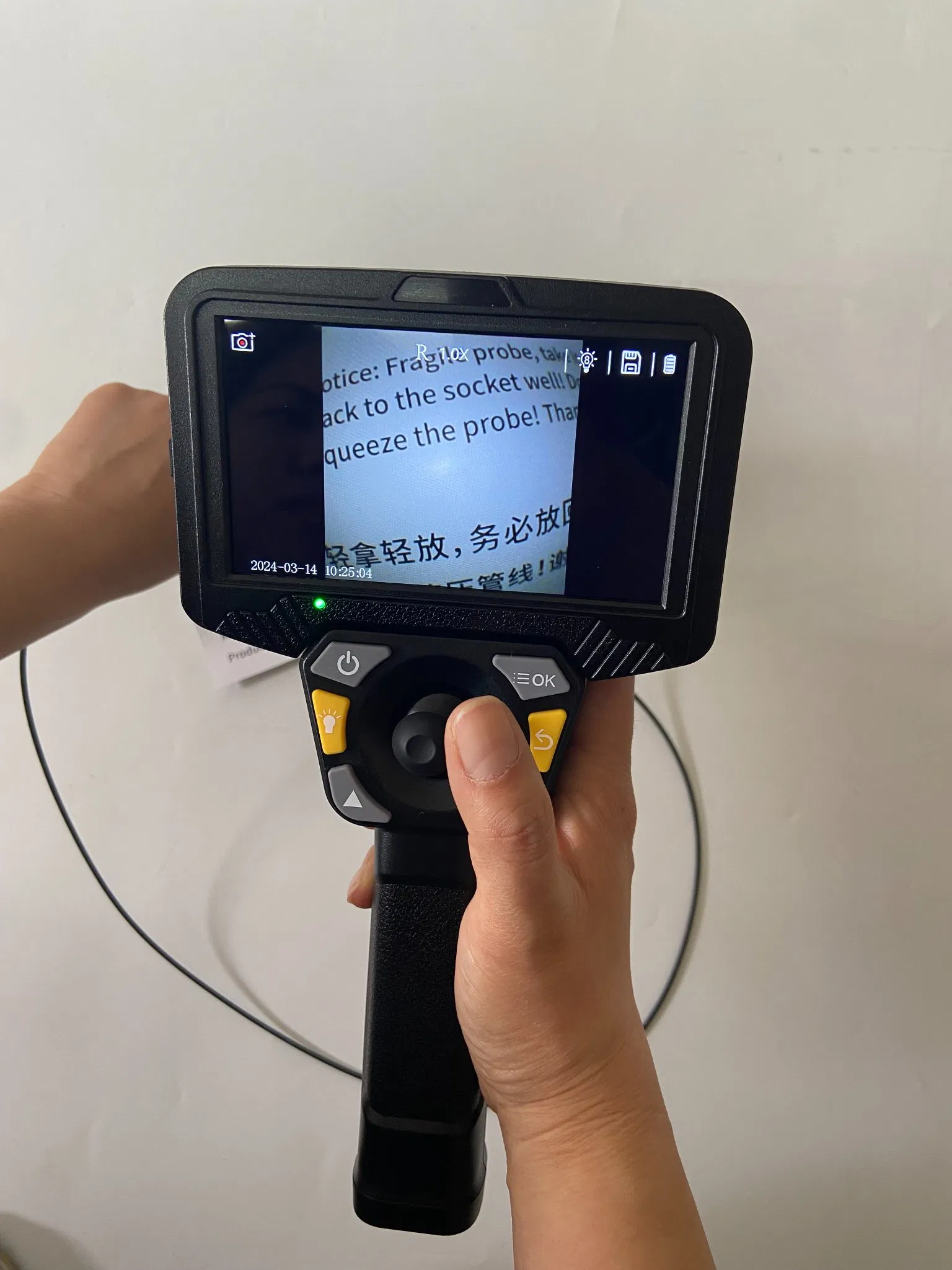 2.8mm Industrial Video Inspection Endoscope with 5 Inch Monitor, WiFi Function, 1m Length