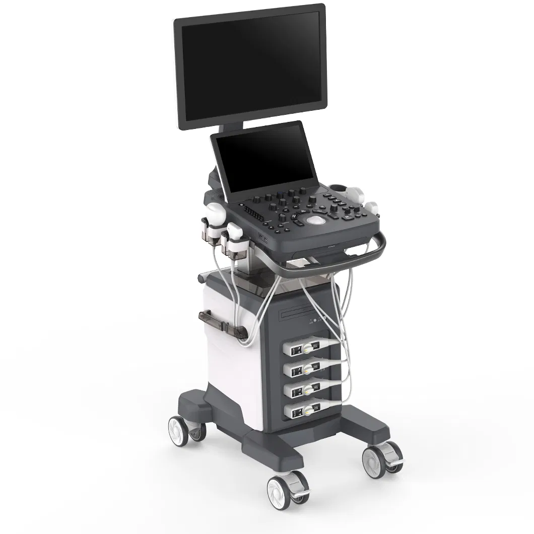 Medical Equipment Big Screen Trolley 4D Diagnostic Ultrasound Scanner