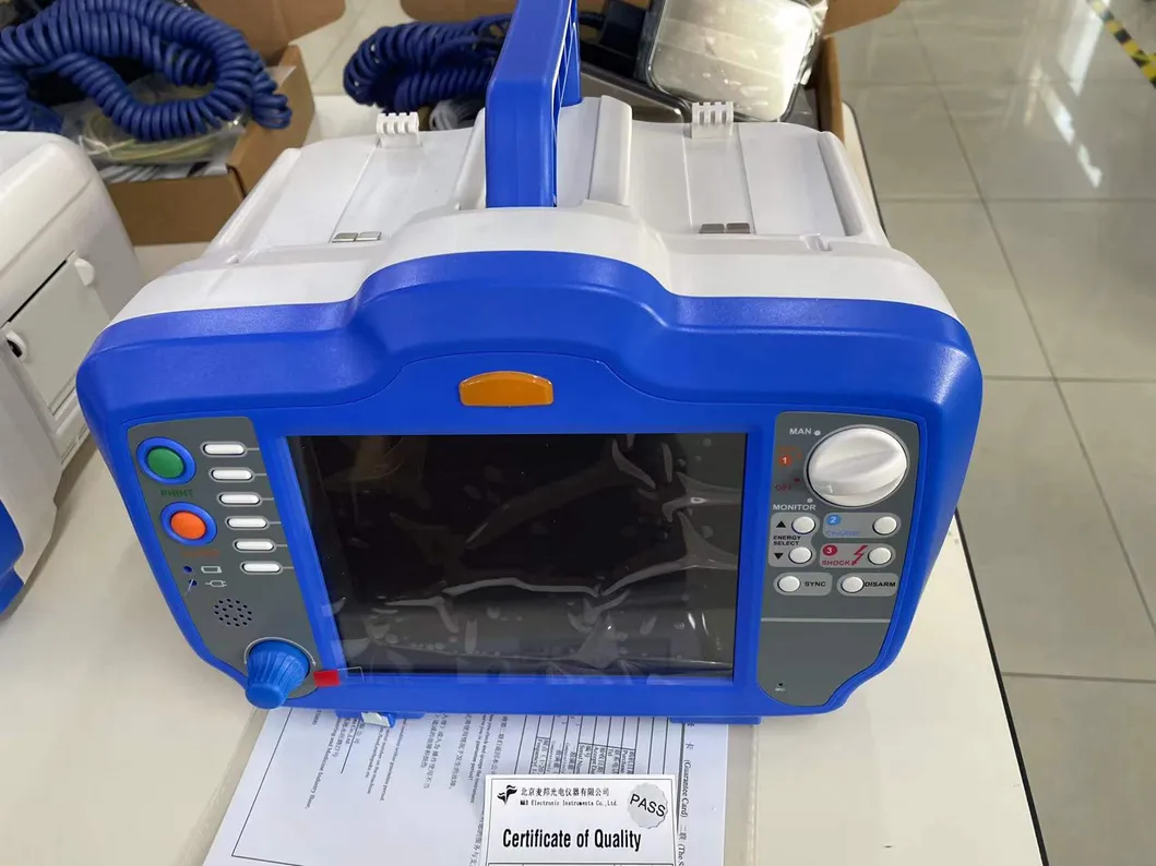 Portable Biphasic External Defibrillator Machine