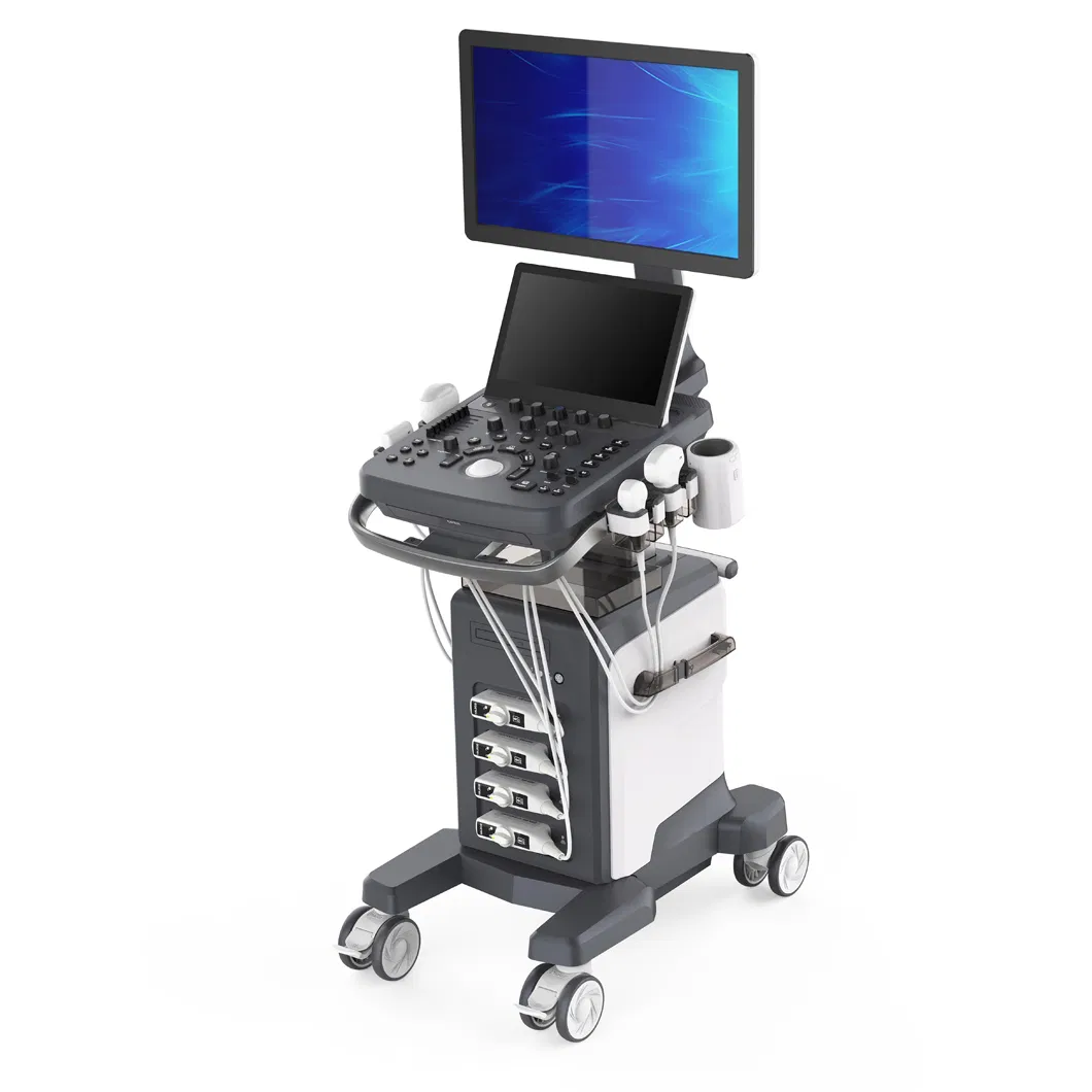 Medical Equipment Big Screen Trolley 4D Diagnostic Ultrasound Scanner