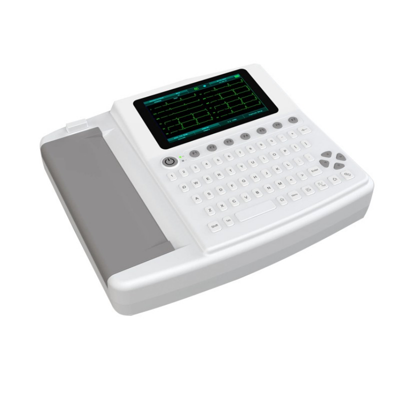 Electric 12 Channel ECG Machine 12 Leads Clinic Diagnosis Electrocardiograph Device ECG Equipment