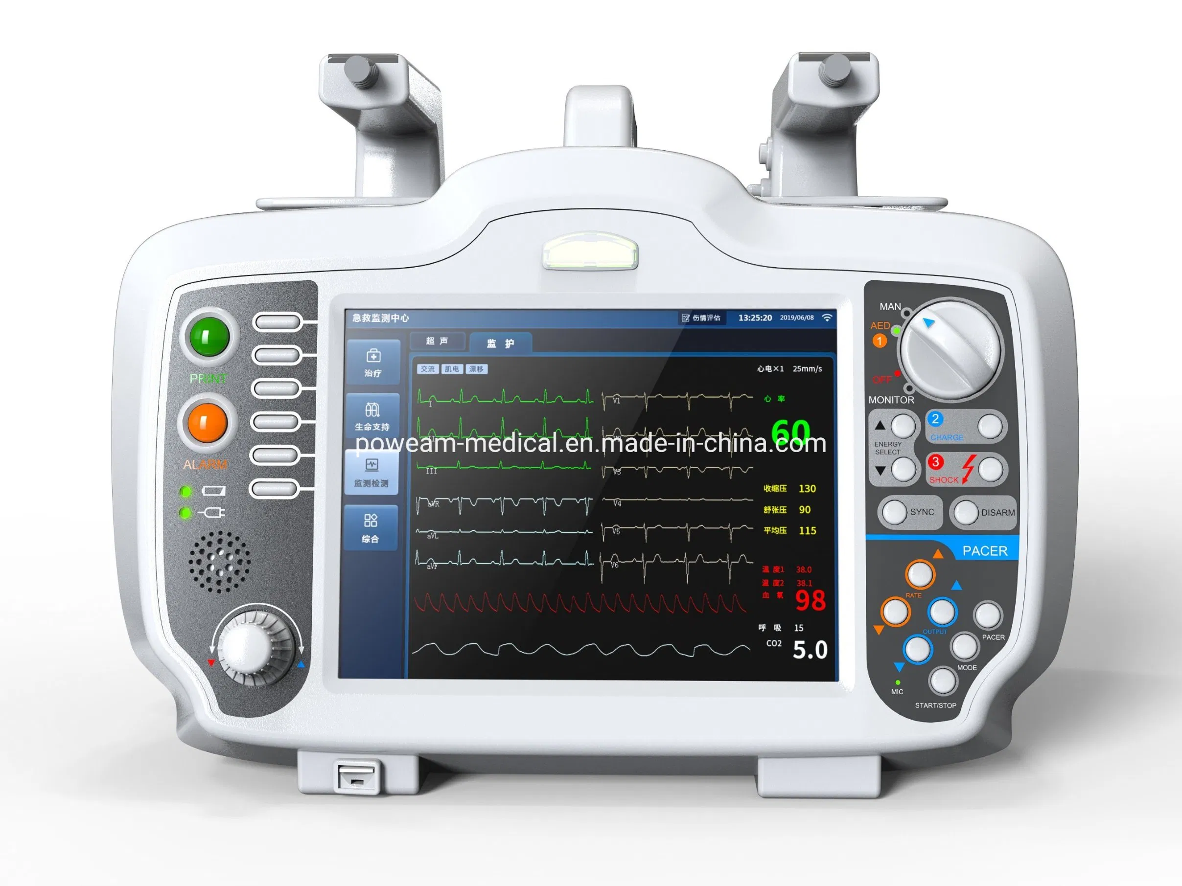 Medical Instruments Automated External Defibrillator Factory Biphasic Portable Defibrillator