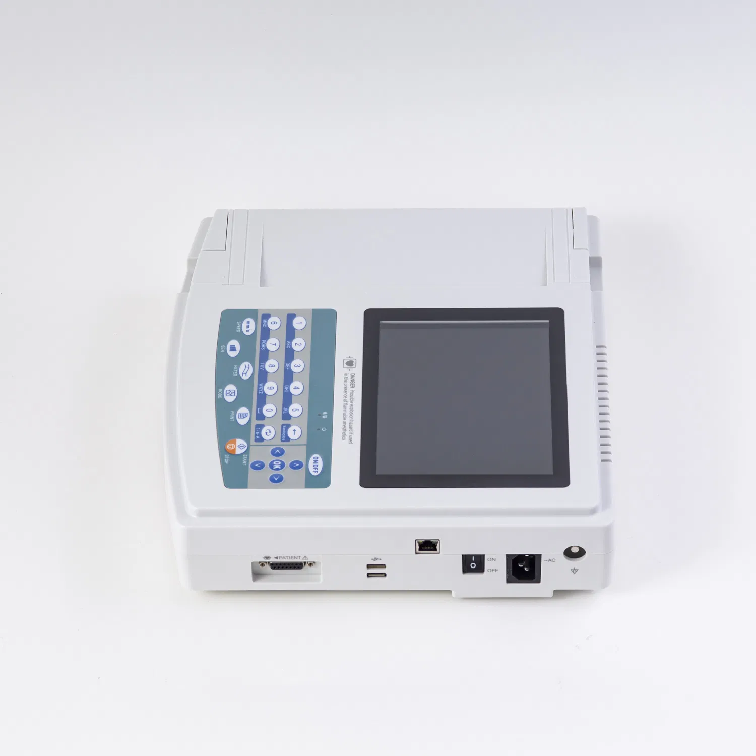 12 Lead 12 Channel Portable Electrocardiograph ECG Machine ECG1200g