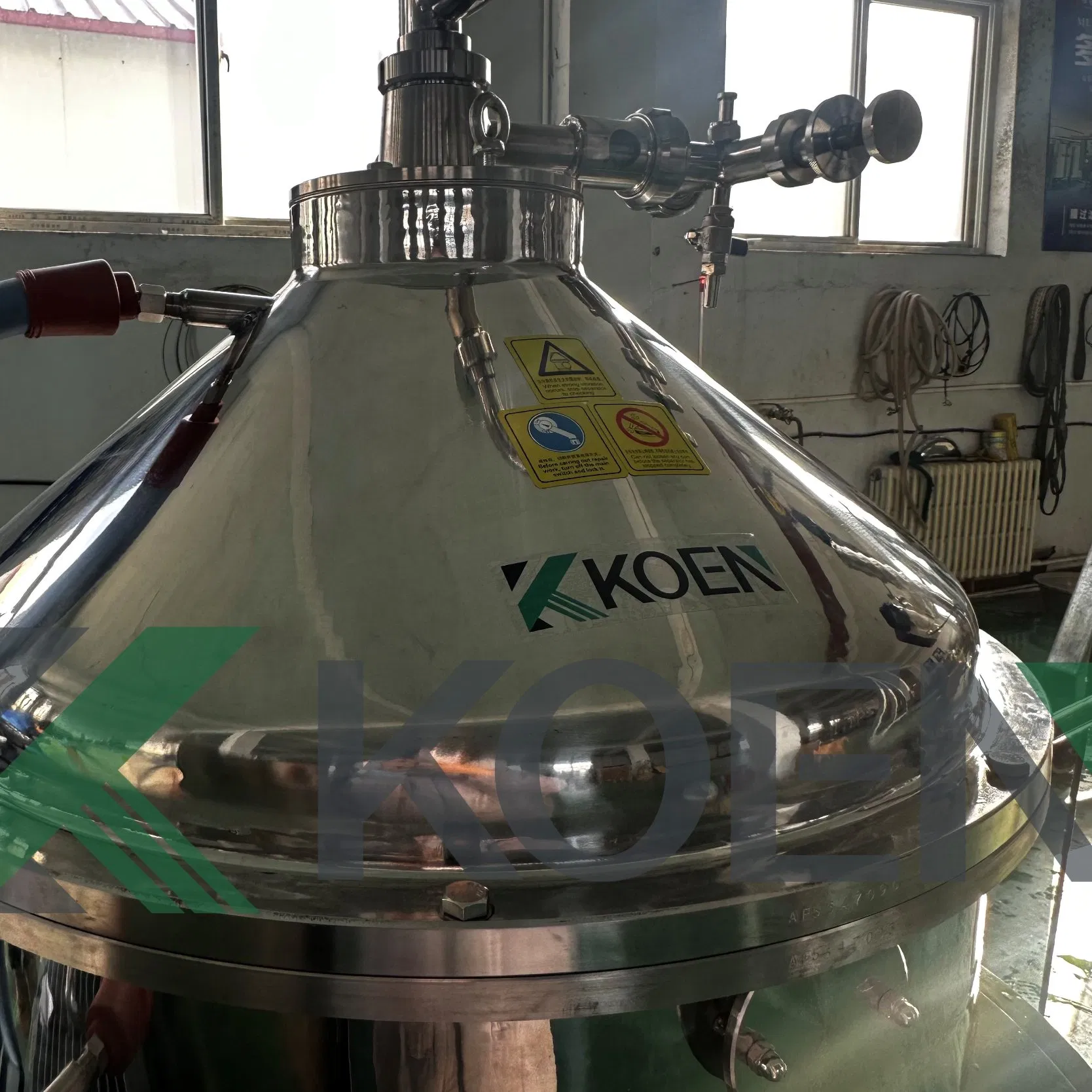 Automatic 2 Phase Disc Stack Separator Centrifuge for Food and Algae with Cooling Function