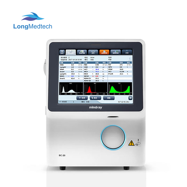 Portable Mindray Bc-20 3 Part Cbc Machine Auto Blood Hematology Analyzer